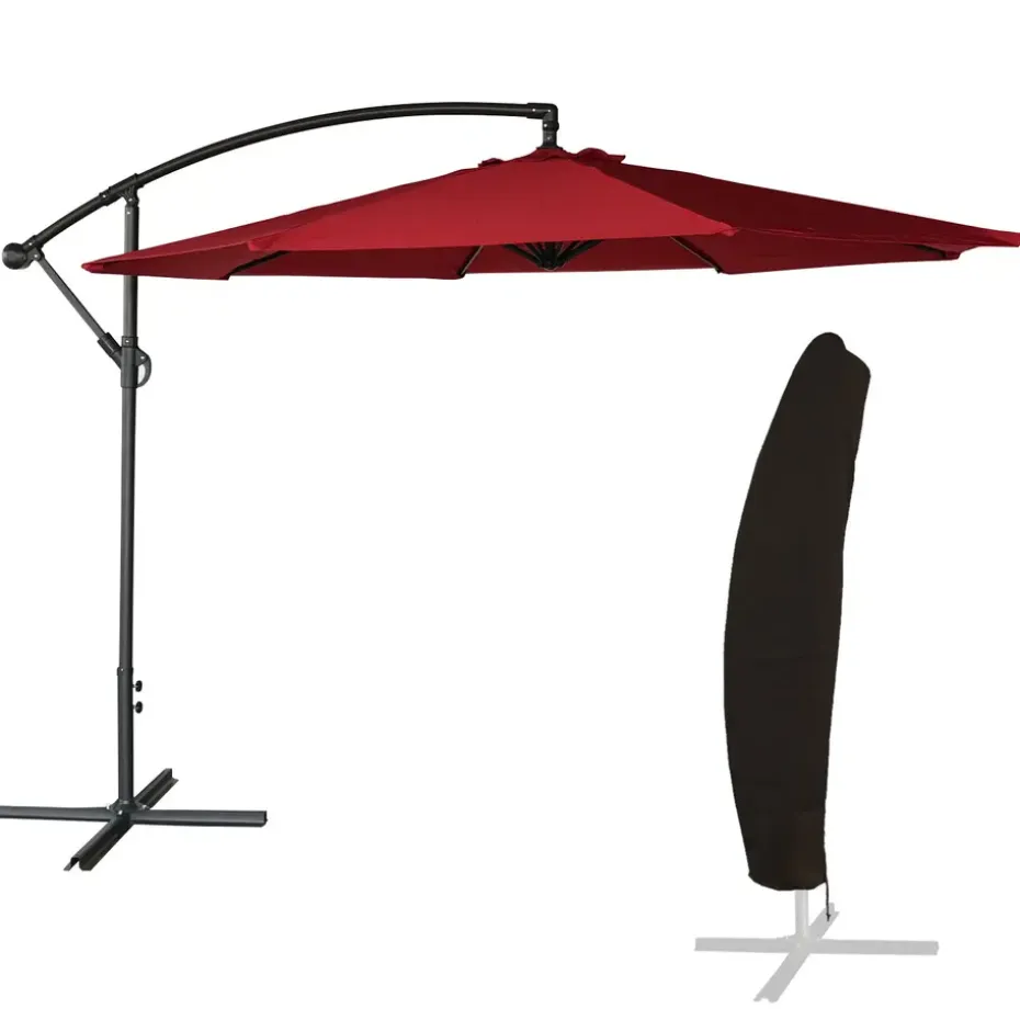 Happy Garden Parasol OAHU - Rood - Staal