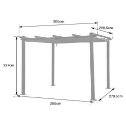 Happy Garden Pergola CASSIS - Beige - Aluminium