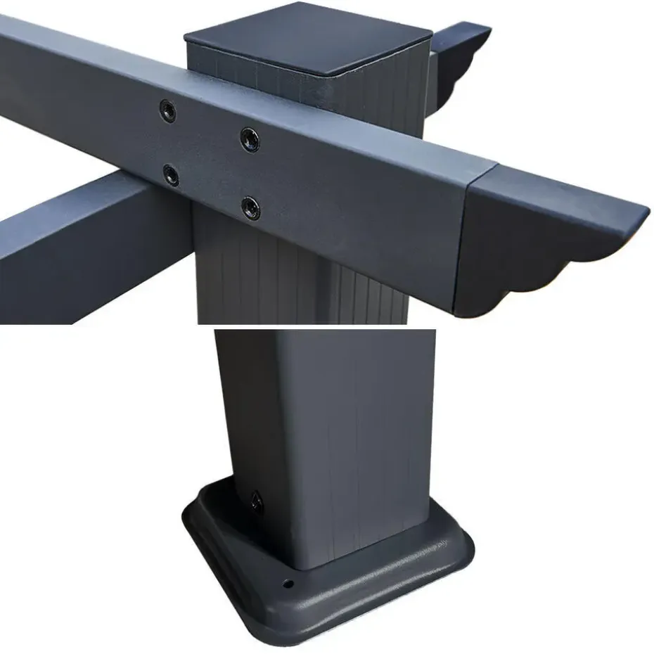 Happy Garden Pergola CASSIS - Bruin - Aluminium