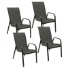Happy Garden Stoel MARBELLA - Grijs - Aluminium