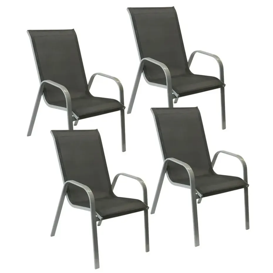 Happy Garden Stoel MARBELLA - Grijs - Aluminium