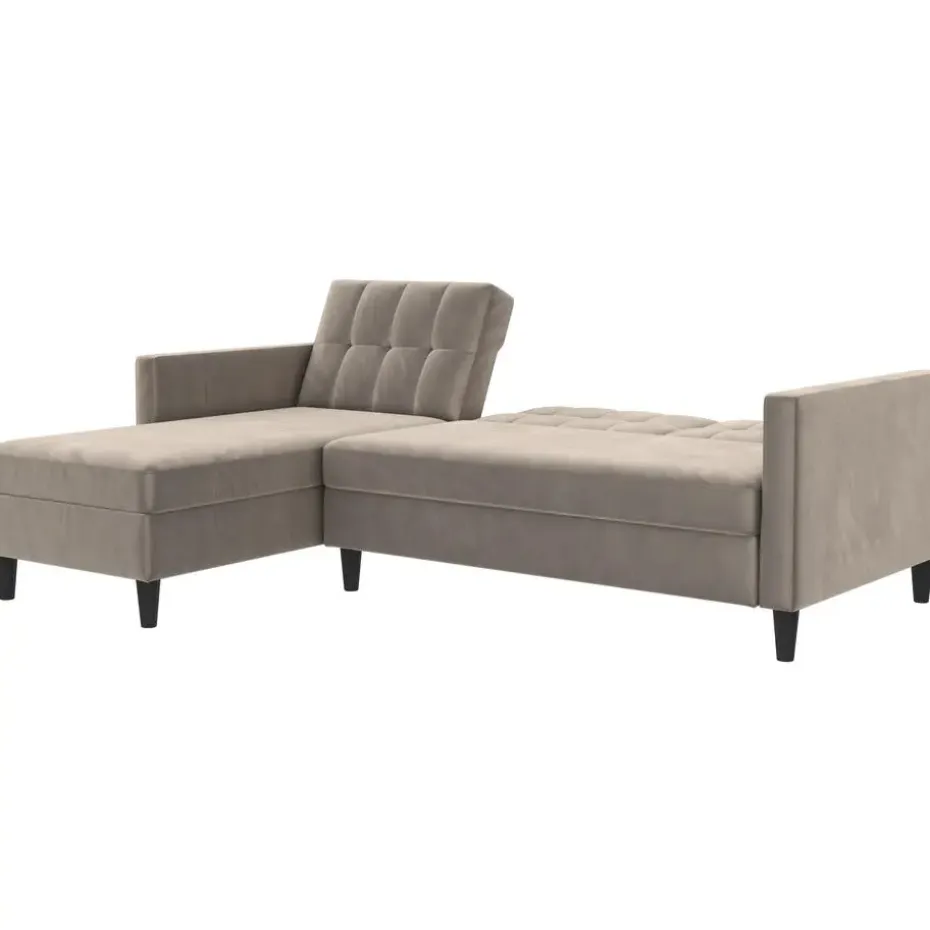 Hartford - 3-zits slaapbank in taupe fluweel