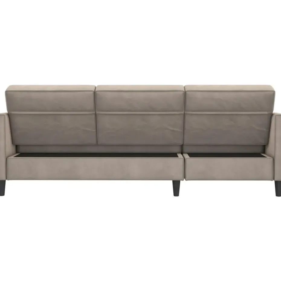 Hartford - 3-zits slaapbank in taupe fluweel