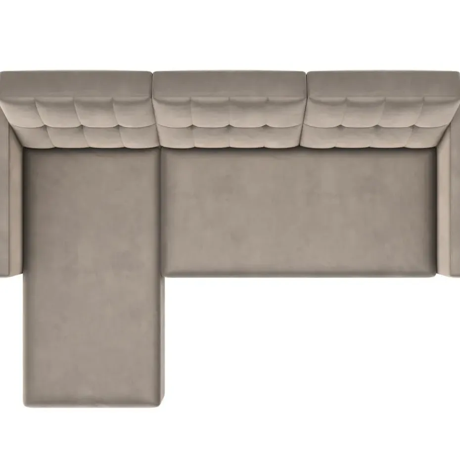 Hartford - 3-zits slaapbank in taupe fluweel
