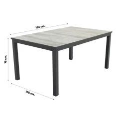 Hartman Napoli/Comino verstelbare tuinset (5-delig) - 163x105 cm
