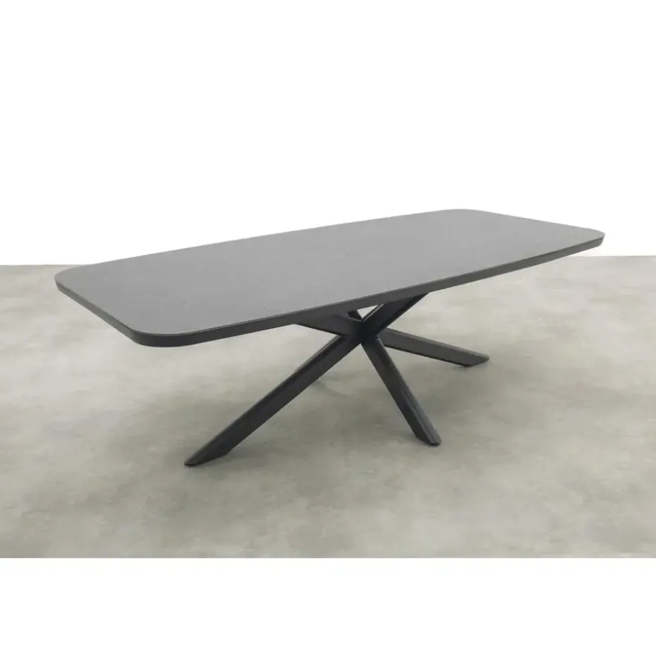 Hartman Napoli/Soreno deens ovale verstelbare tuinset 240x110 cm. - Licht grijs