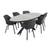 Hartman Sophie/Silva houtlook 240x115 cm. ovale tuinset - 7-delig