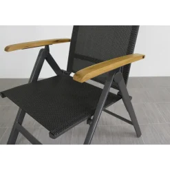 Hartman verstelbare tuinstoel Napoli - Teak armleuning