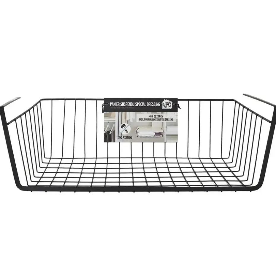 HDF Hangmand voor kast - metaal - 40 x 26 x 14 cm - zwart