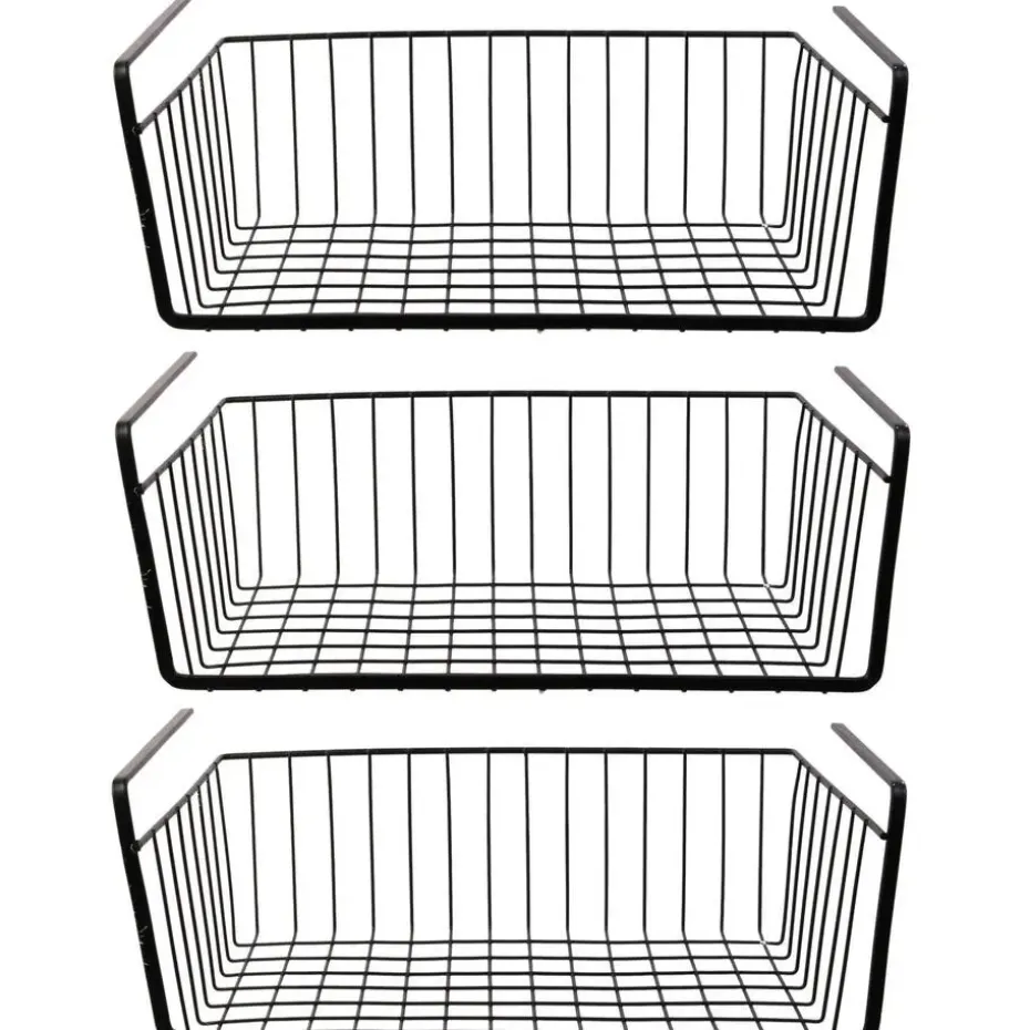 HDF Hangmand voor kast - metaal - 40 x 26 x 14 cm - zwart