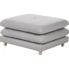 HEDEN - Ottomaan - Grijs - Polyester