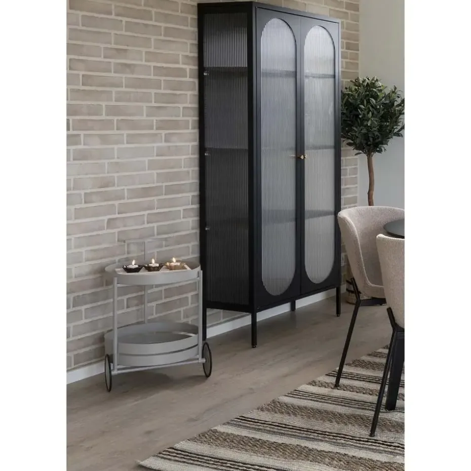 Hioshop Beja barwagen 2 planken grijs