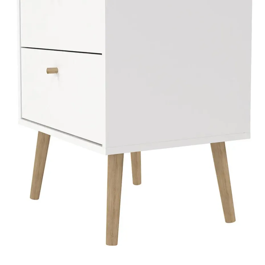 Hioshop Bodo kommode 5 lades wit