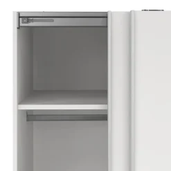 Hioshop Como schuifdeurkast 2 deuren 120x200cm wit