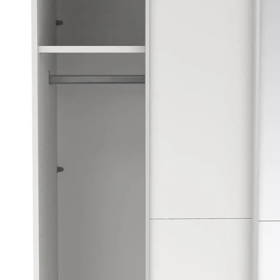 Hioshop Como schuifdeurkast 2 deuren 120x220cm wit