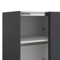 Hioshop Como schuifdeurkast 2 deuren 245x220cm mat grijs