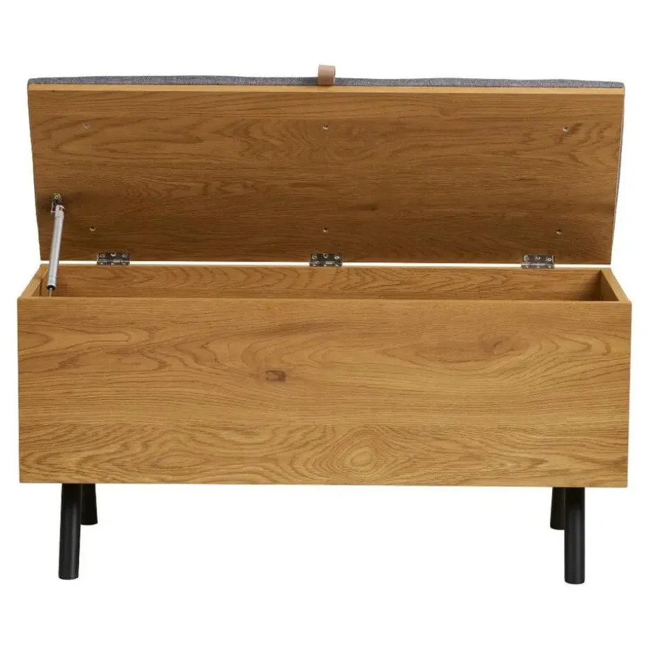 Hioshop Elna bank met opbergruimte eikendecor
