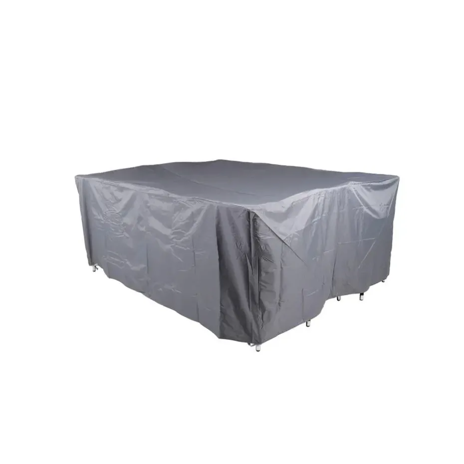 Hioshop Furnco hoes voor tuinmeubelen 130 x 210 x 160 cm grijs