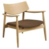 Hioshop Gina fauteuil eik- bruin