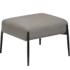 Hioshop Glam Dan-Form poef bouclé lichtbruin