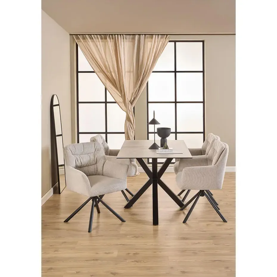 Hioshop Heaven eetkamertafel 80x135cm grijs