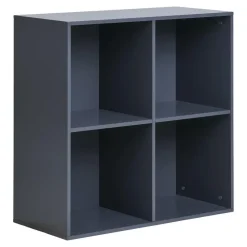 Hioshop Horne Wandplank 69x30x69cm donkergrijs