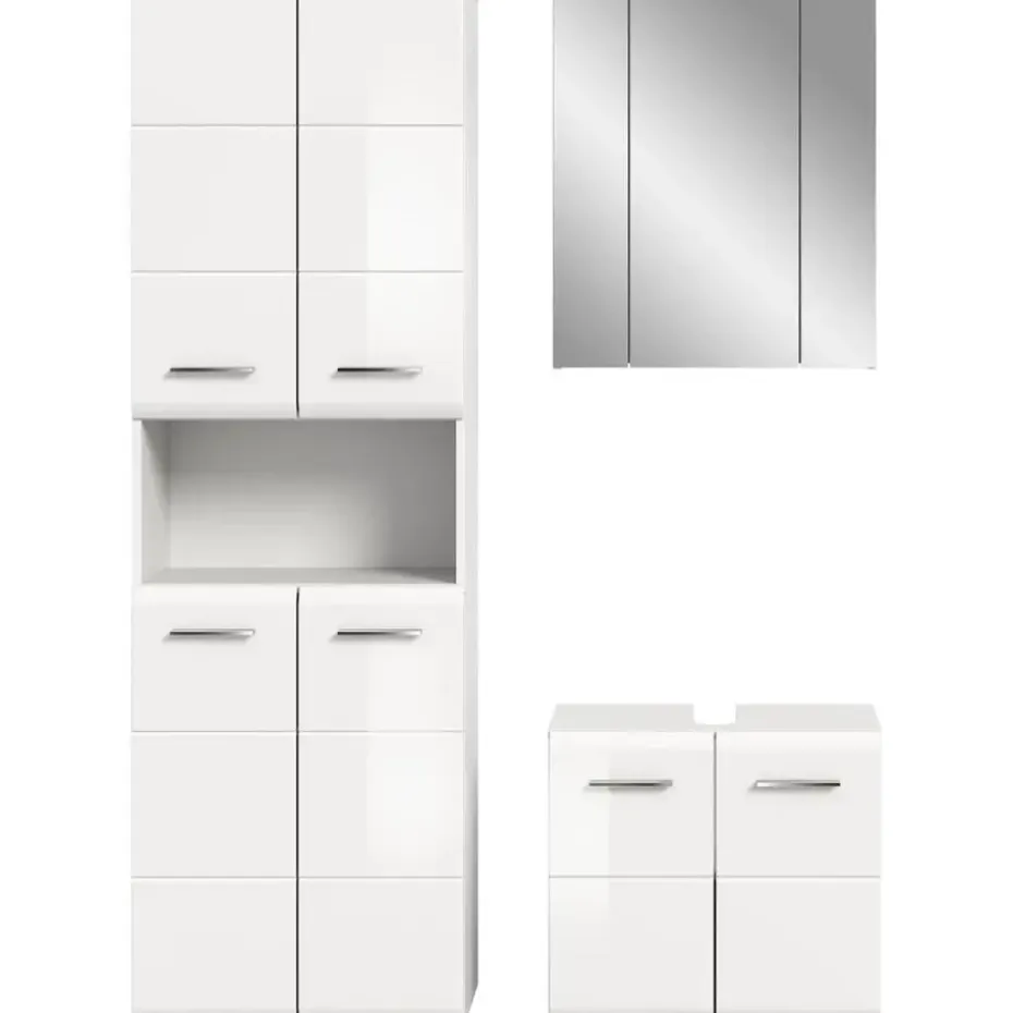 Hioshop Ice badkamer I65 wit hoogglans- wit