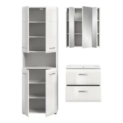Hioshop Ice badkamer I55 wit hoogglans- wit