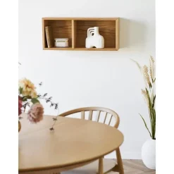 Hioshop Kria wandplank 2 planken eikenfineer