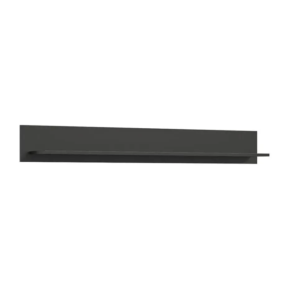 Hioshop Linea wandkast wandplank 1 plank mat grijs