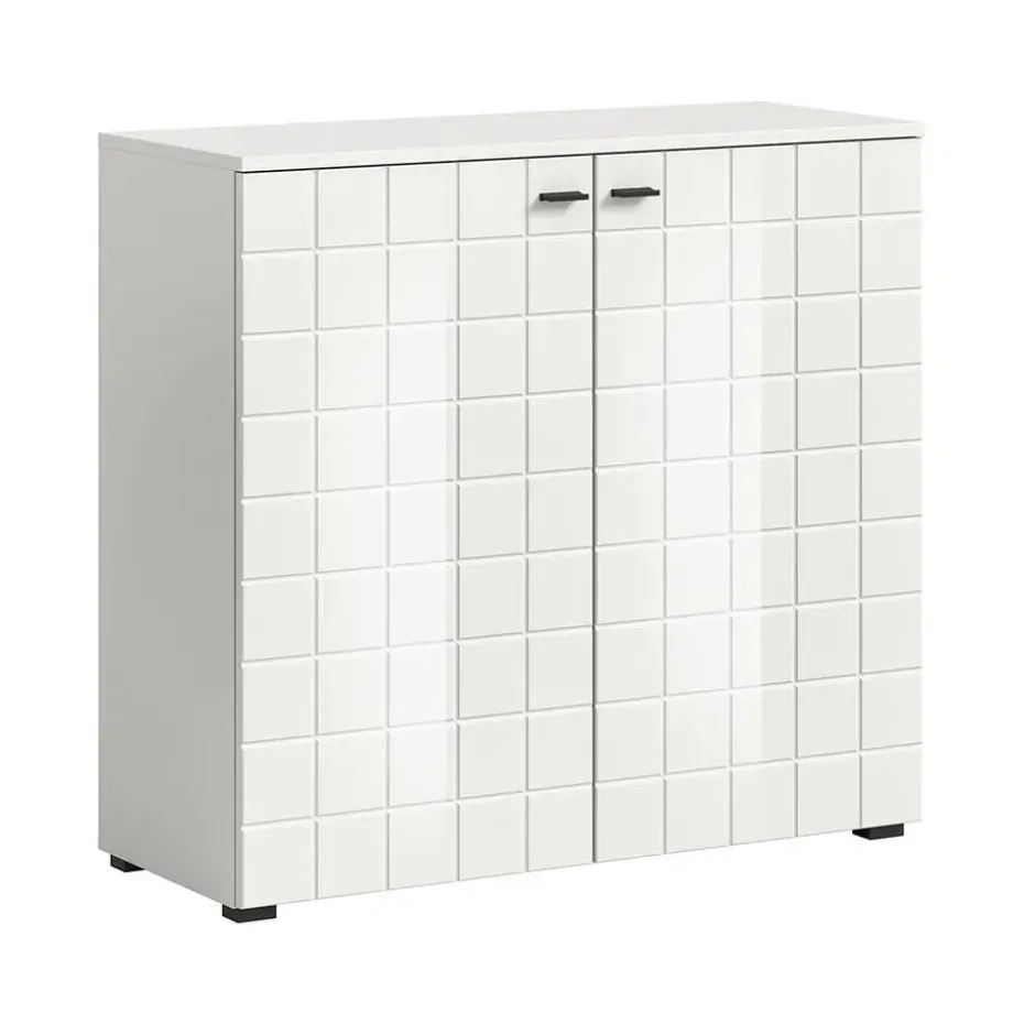 Hioshop Monte dressoir 2 deuren wit hoogglans