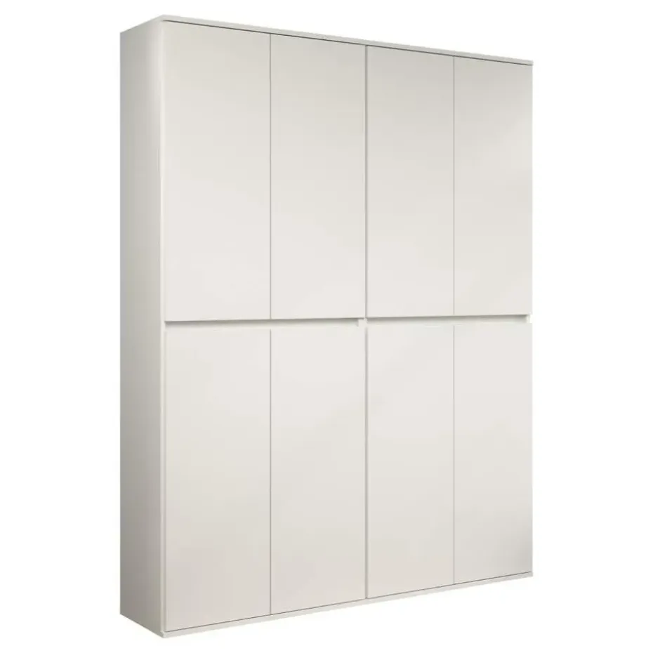 Hioshop Nevada kledingkast 8 deuren wit
