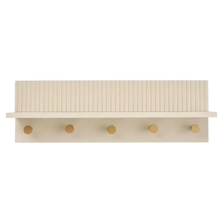 Hioshop Nika kapstok 5 haken beige