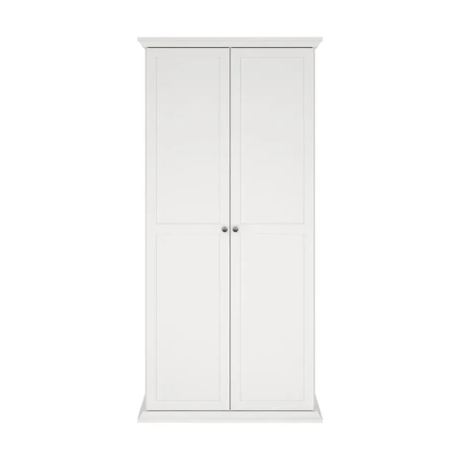 Hioshop North kledingkast 2 deuren wit