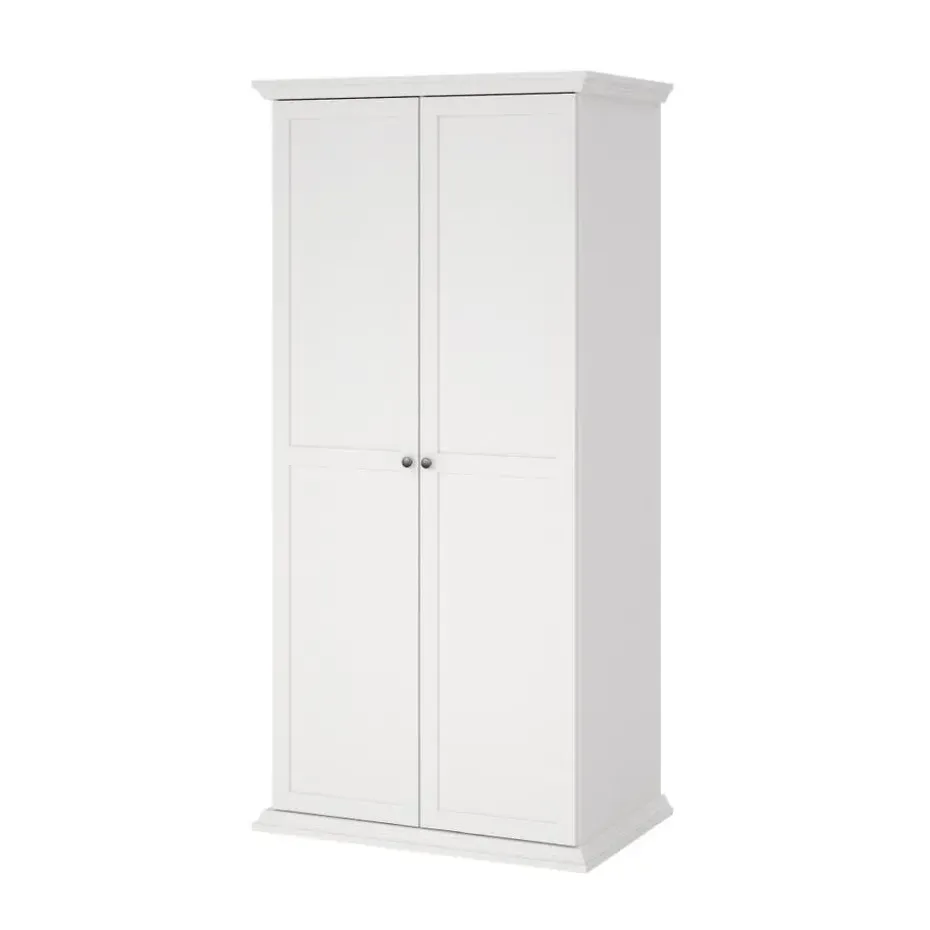 Hioshop North kledingkast 2 deuren wit