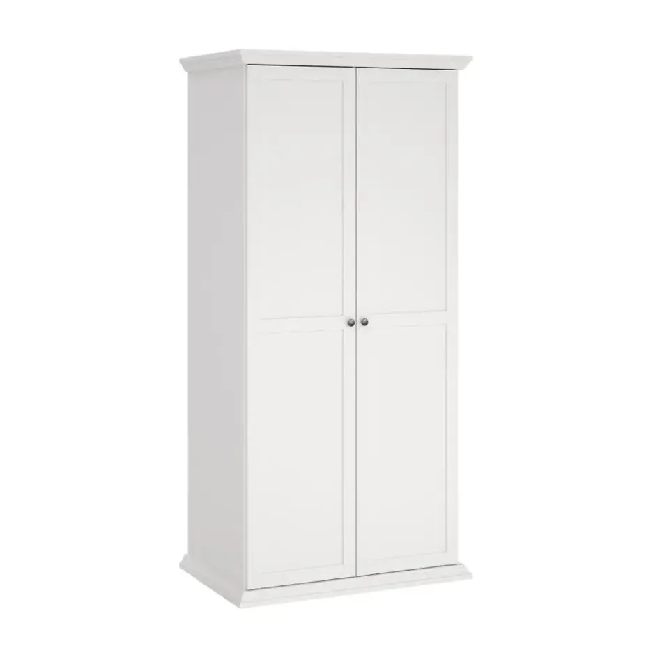 Hioshop North kledingkast 2 deuren wit