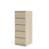 Hioshop Noulan commode 5 lades eiken decor