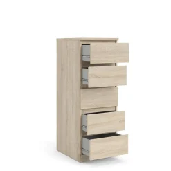 Hioshop Noulan commode 5 lades eiken decor