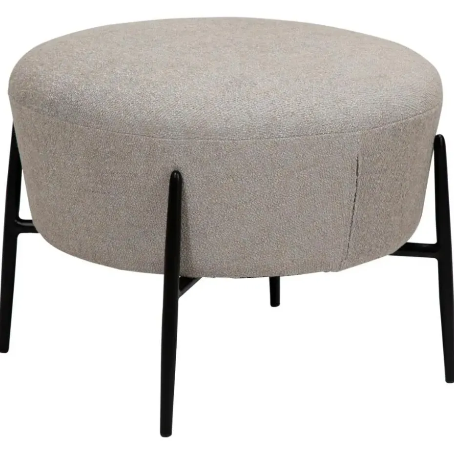 Hioshop Orbit Dan-Form poef bouclé lichtgrijs