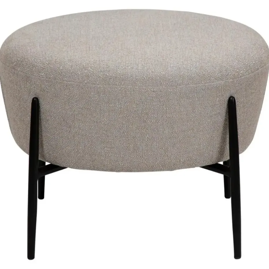 Hioshop Orbit Dan-Form poef bouclé lichtgrijs