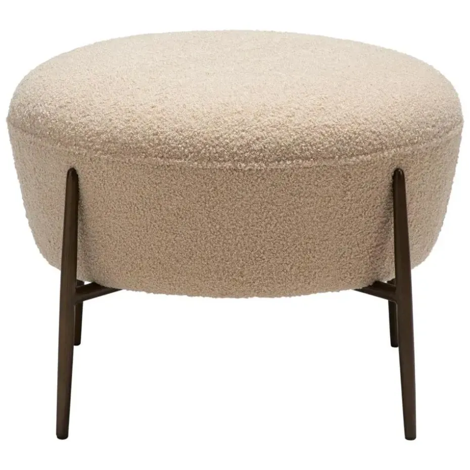 Hioshop Orbit Dan-Form poef bouclé offwhite