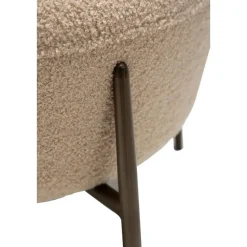 Hioshop Orbit Dan-Form poef bouclé offwhite