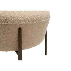 Hioshop Orbit Dan-Form poef bouclé offwhite