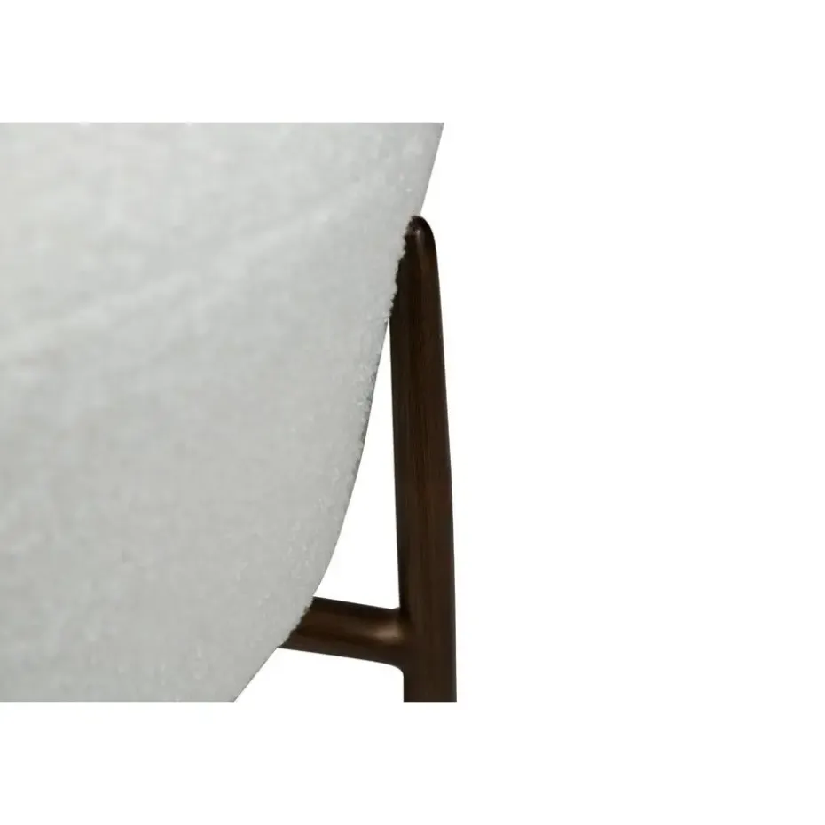 Hioshop Orbit Dan-Form poef bouclé wit