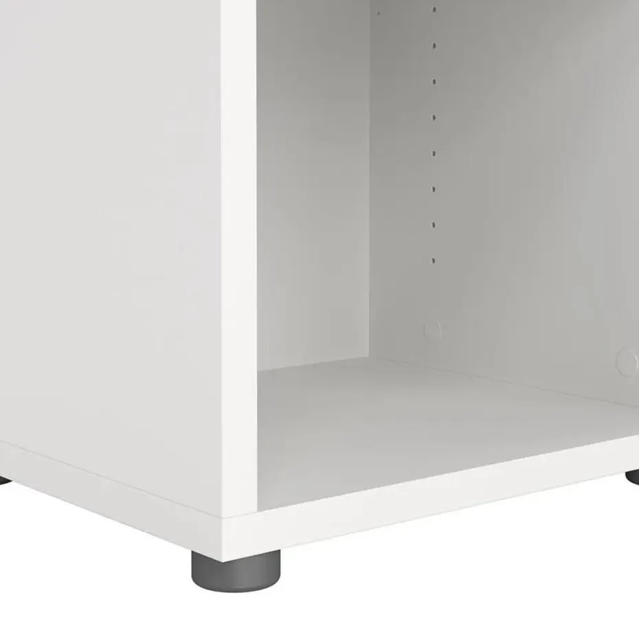 Hioshop Prima wandkast 3 vakken wit
