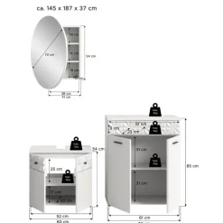 Hioshop Prisma badkamer P8 wit
