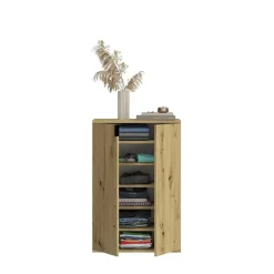 Hioshop ProjektX kommode 2+2 deuren 4 deuren eiken decor
