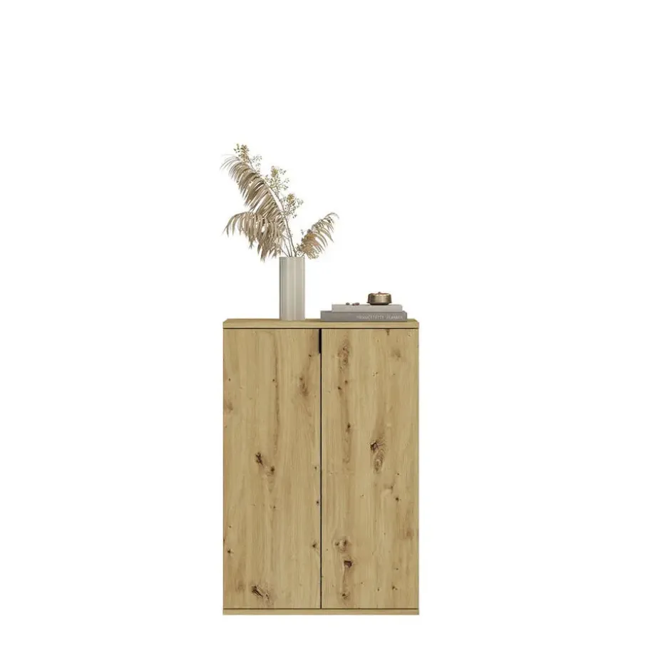 Hioshop ProjektX kommode 2+1 deuren 3 deuren eiken decor