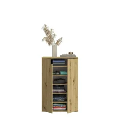 Hioshop ProjektX kommode 2+1 deuren 3 deuren eiken decor
