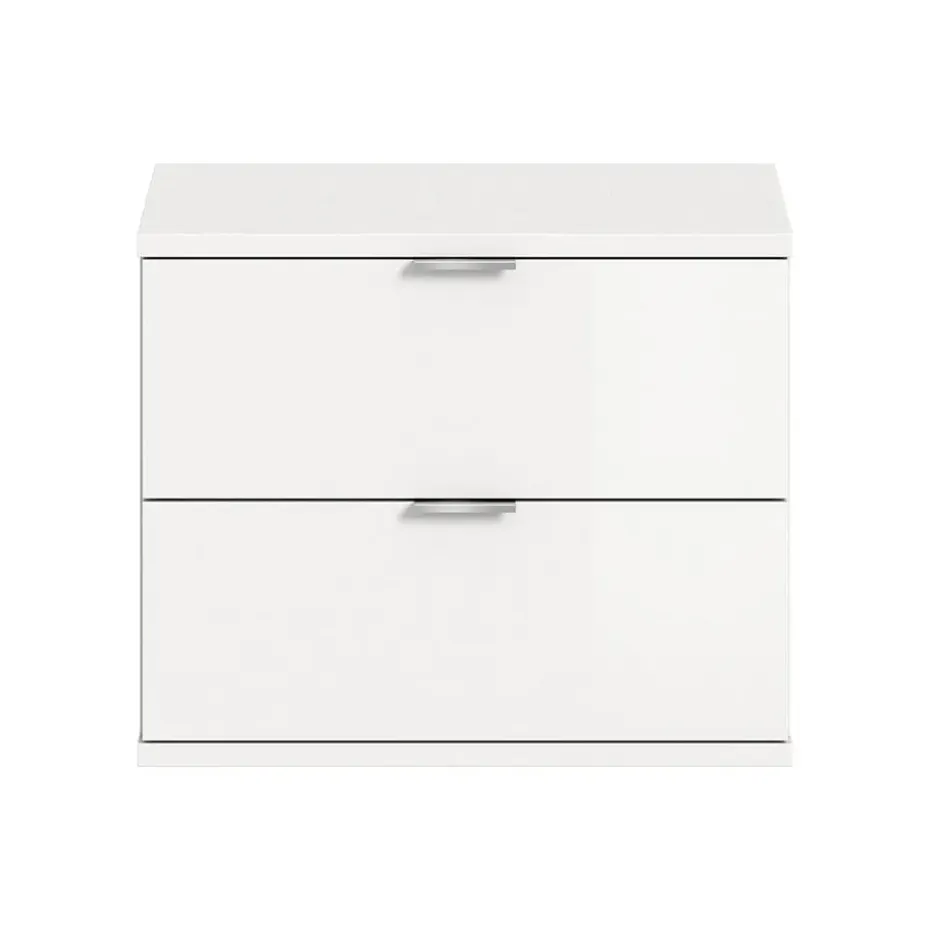 Hioshop ProjektX schoenenkast 2 laden wit hoogglans
